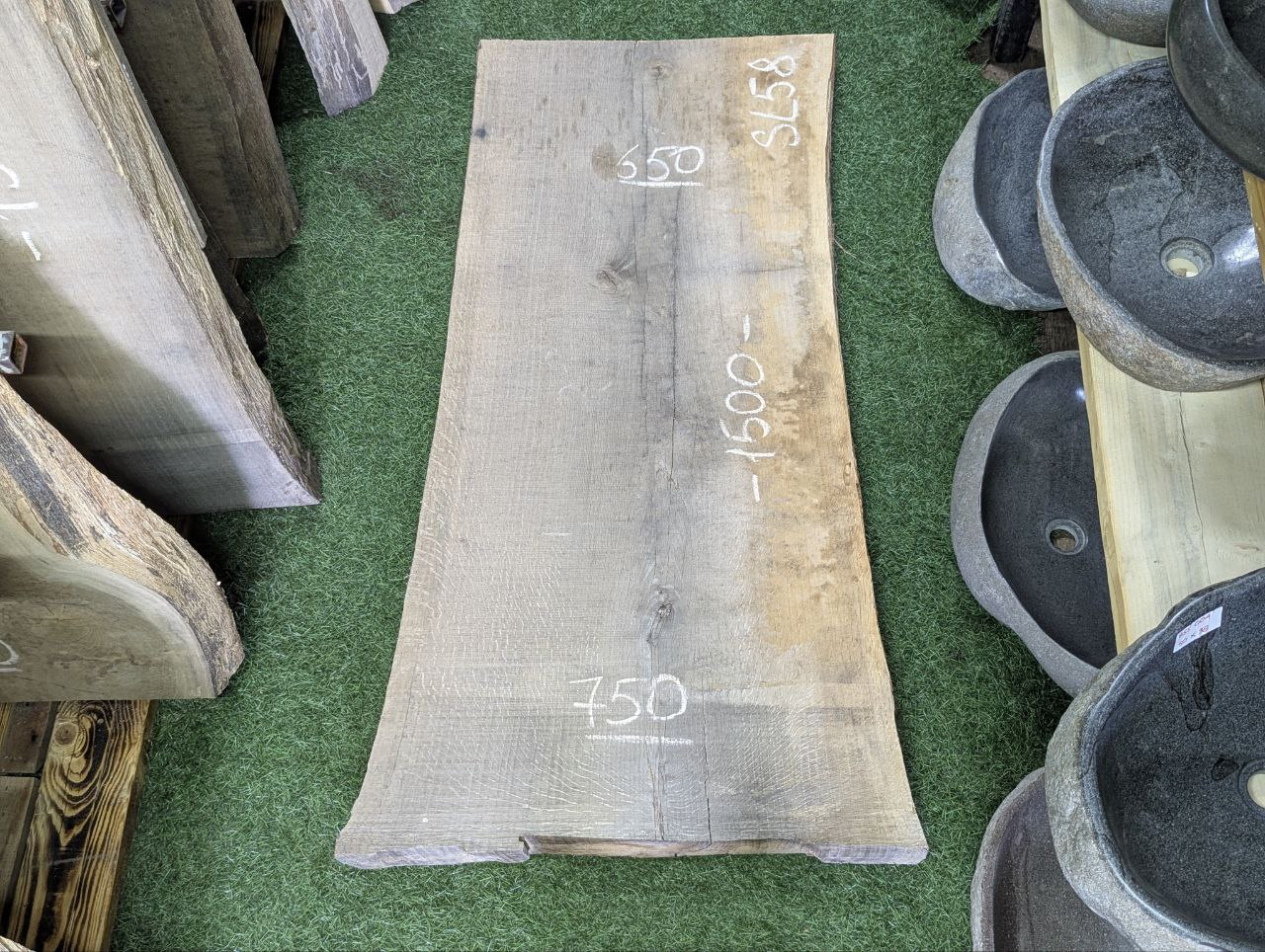 Слэб SL-58 | 150×65–75 см | Заготовка из дуба