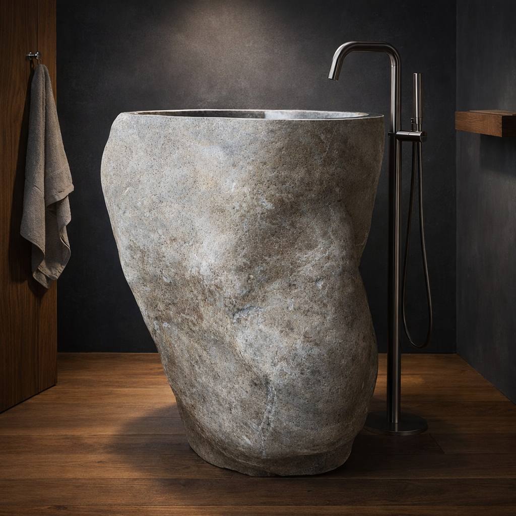 Напольные раковины и поддоны из камня