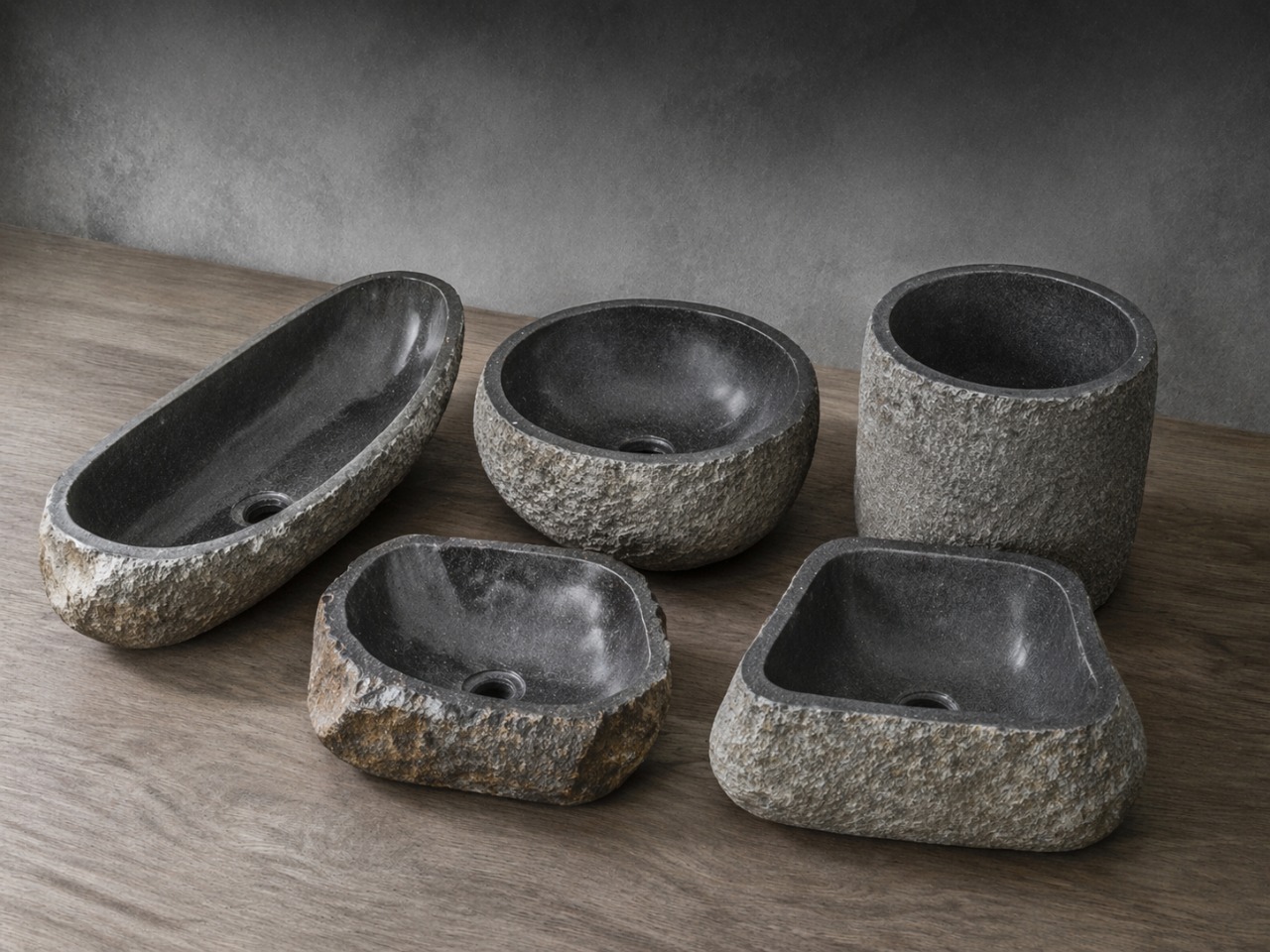 Формы и размеры раковин из камня на примере