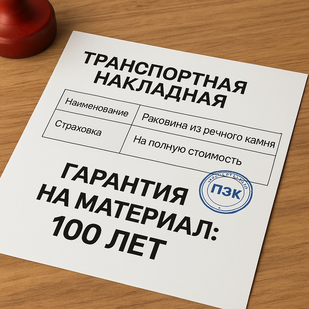 Страхование и гарантии при доставке раковин