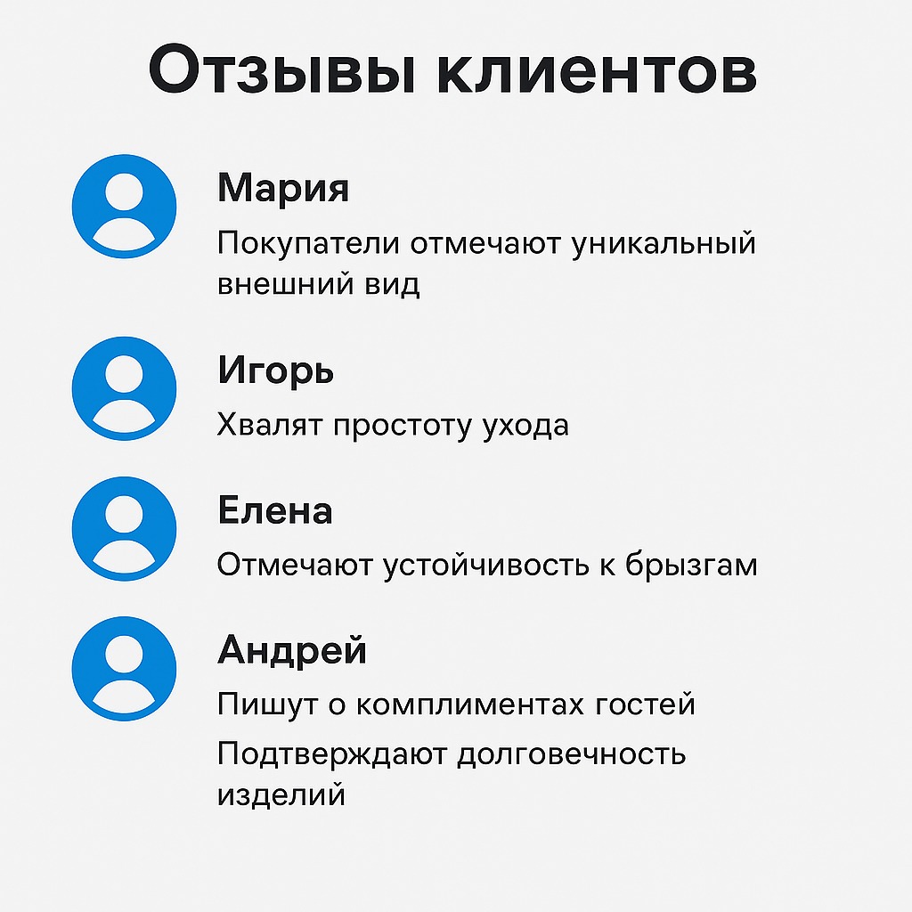 Отзывы о раковинах из камня
